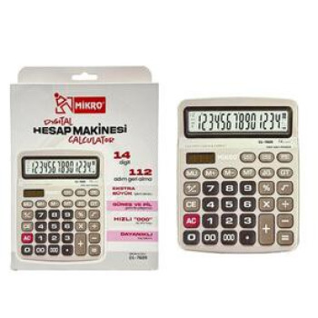 MİKRO CL-7609 DİGİTAL HESAP MAKİNESİ (14DİGİT-112STEPS) MİKRO CL-7609 DİGİTAL HESAP MAKİNESİ (14DİGİT-112STEPS)