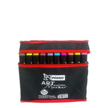 MİKRO ZW-8001 ART ÇİFT TARAFLI ÇANTALI MARKER 60'LI *20 > MİKRO ZW-8001 ART ÇİFT TARAFLI ÇANTALI MARKER 60'LI *20 >