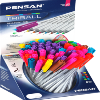 PENSAN 1003 TRİBALL TÜKENMEZ KARIŞIK RENKLİ 1.0M 60LI*16 PENSAN 1003 TRİBALL TÜKENMEZ KARIŞIK RENKLİ 1.0M 60LI*16