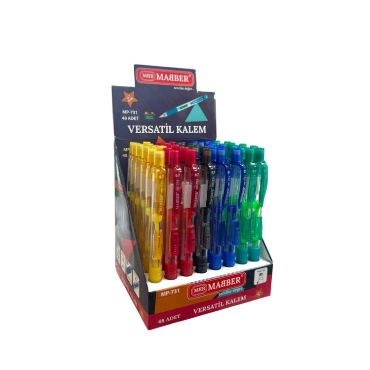 MABER MP-731 STANDLI VERSATİL KALEM 0.7MM 48'Lİ