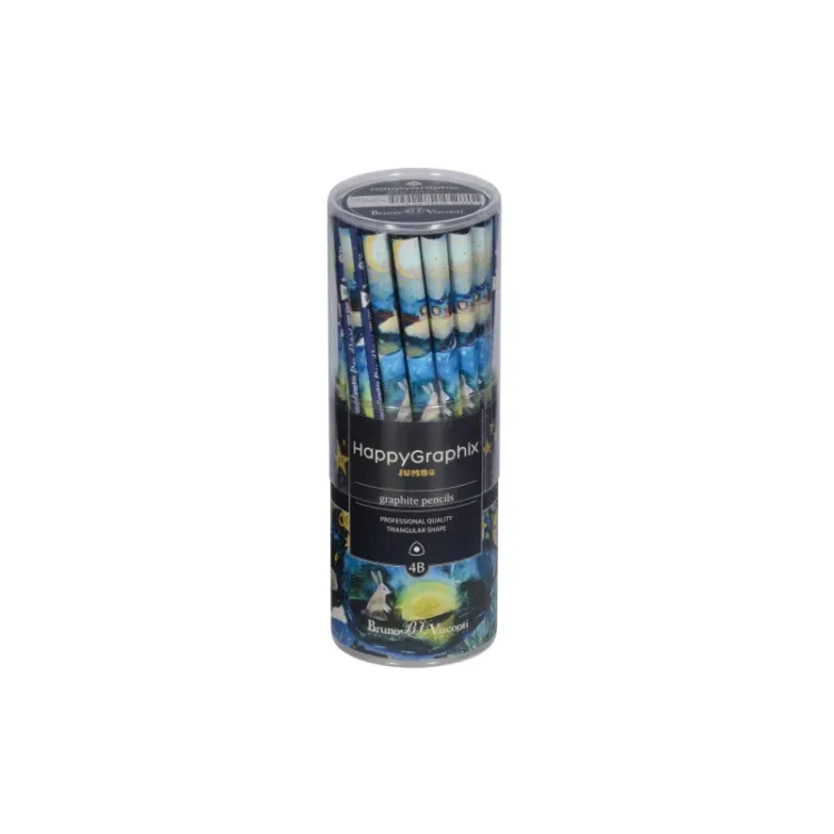HAPPY GRAPHİX 21-0062-24 JUMBO KURŞUN KALEM  4B 3,5MM RÜYA 30LU