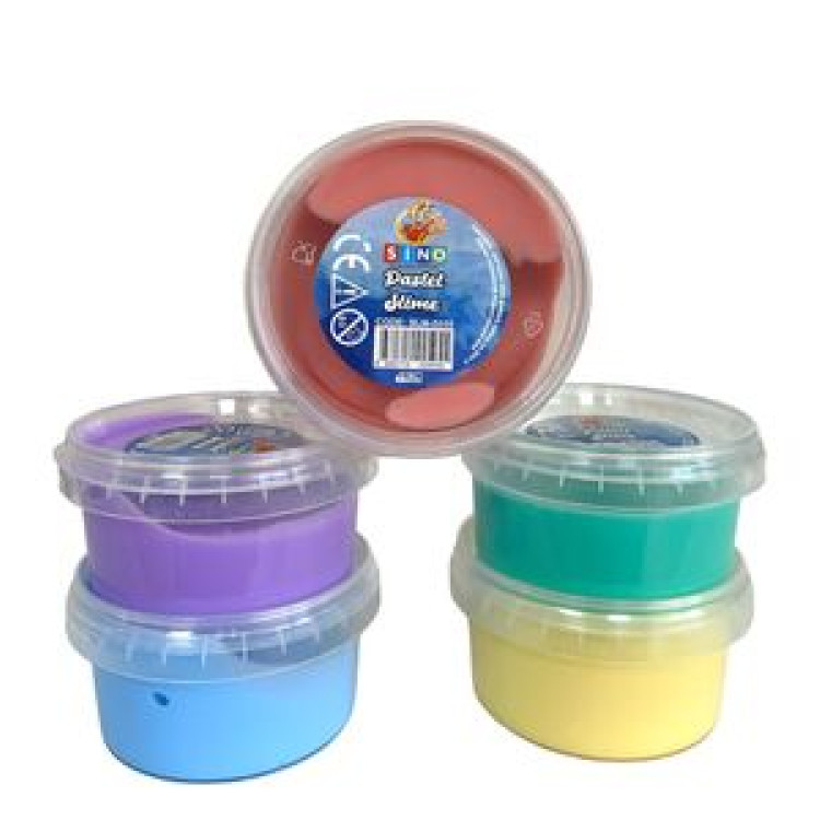 SİNO SLM-0027 SİNO PASTEL RENK YUVARLAK SLİME *6