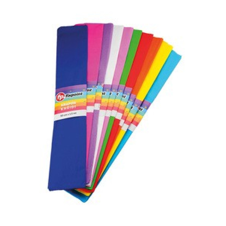 FİXPOİNT P-0193 KRAPON KAĞIDI KARIŞIK RENK 1,5MT*50CM 10LU *20