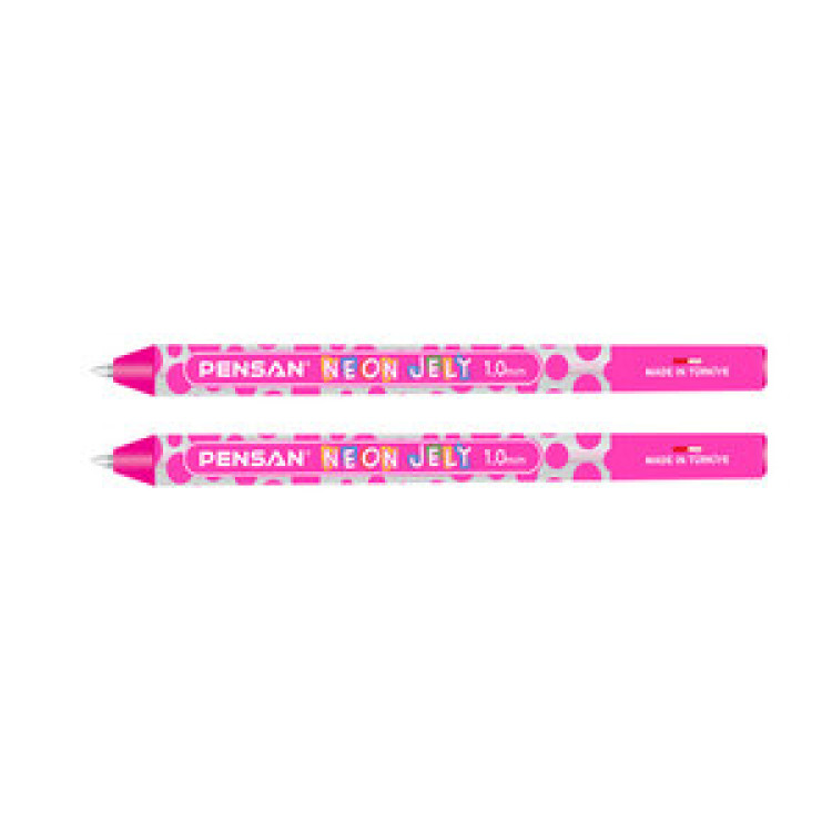 PENSAN 2801 PEMBE JELY NEON JEL KALEM 12Lİ