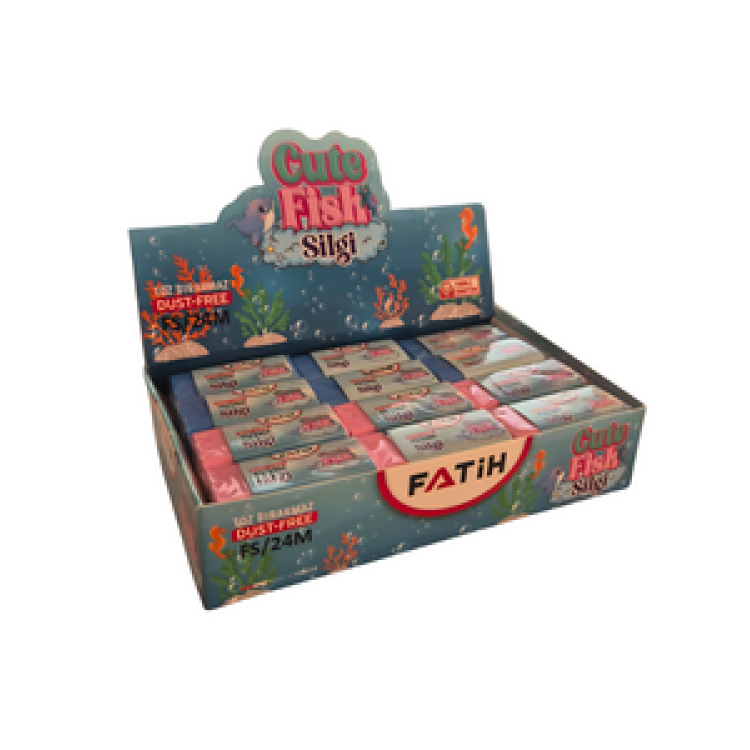 FATİH 37084 FS24 SİLGİ CUTE FİSH 24'LÜ