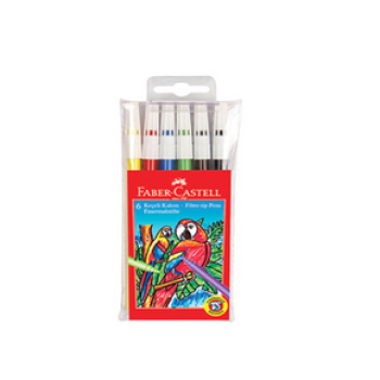 FABER CASTELL 6 RENK YIKANABİLİR KEÇELİ KALEM 12'Lİ PK FABER CASTELL 6 RENK YIKANABİLİR KEÇELİ KALEM 12'Lİ PK
