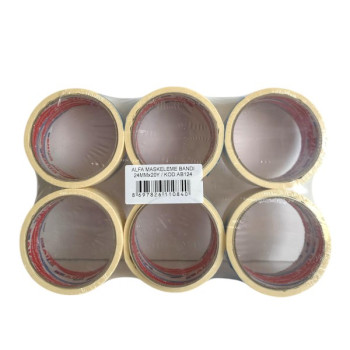 ALFA AB124 MASKELEME BANTI 24MMX20YDS 12'Lİ *144 ALFA AB124 MASKELEME BANTI 24MMX20YDS 12'Lİ *144