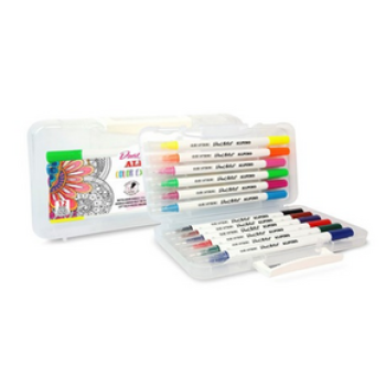 ALPINO AR-000186 DUAL ARTIST KEÇELİ KALEM 12 RENK ÇİFT YÖNLÜ