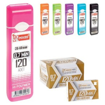 MİKRO M-1260 MİN 120'Lİ KALEM UCU 0.7MM 12'Lİ *90 MİKRO M-1260 MİN 120'Lİ KALEM UCU 0.7MM 12'Lİ *90