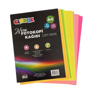 GLOBOX 3693 A4 FOTOKOPİ KAĞIDI NEON 100'LÜ *24 GLOBOX 3693 A4 FOTOKOPİ KAĞIDI NEON 100'LÜ *24