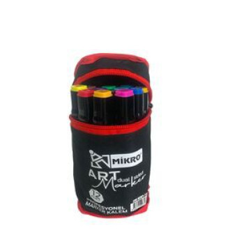 MİKRO ZW-8001 ART ÇİFT TARAFLI ÇANTALI MARKER 12'Lİ *100 > MİKRO ZW-8001 ART ÇİFT TARAFLI ÇANTALI MARKER 12'Lİ *100 >