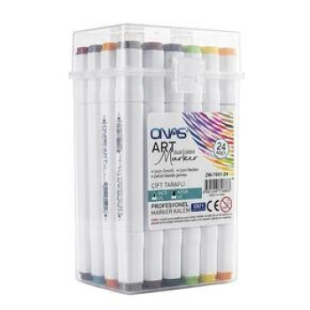 ONAS ZW-7001-24 ÇİFT TARAFI MARKER 24 RENK > ONAS ZW-7001-24 ÇİFT TARAFI MARKER 24 RENK >