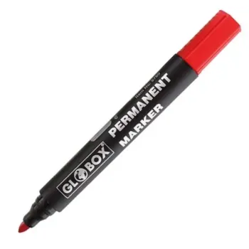 GLOBOX 6769 YUVARLAK UÇ KIRMIZI PERMANENT MARKER 12'Lİ GLOBOX 6769 YUVARLAK UÇ KIRMIZI PERMANENT MARKER 12'Lİ