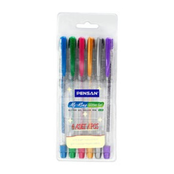 PENSAN MY-KİNG 6402-6 SİMLİ JEL KALEM 6'LI*8 PENSAN MY-KİNG 6402-6 SİMLİ JEL KALEM 6'LI*8