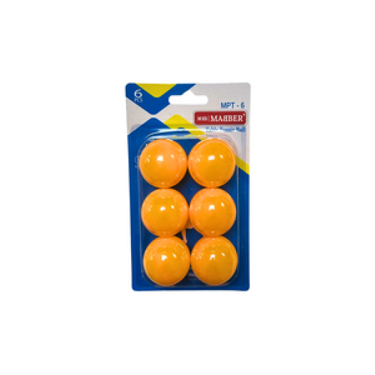 MABER PİNPPON TOPU 6'LI-TURUNCU*240