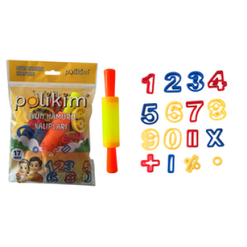 POLİKİM OYUN HAMUR KALIPLARI 17 PARÇA*130