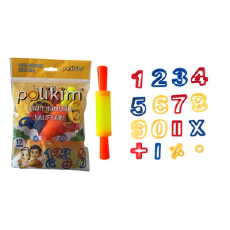 POLİKİM OYUN HAMUR KALIPLARI 17 PARÇA*130