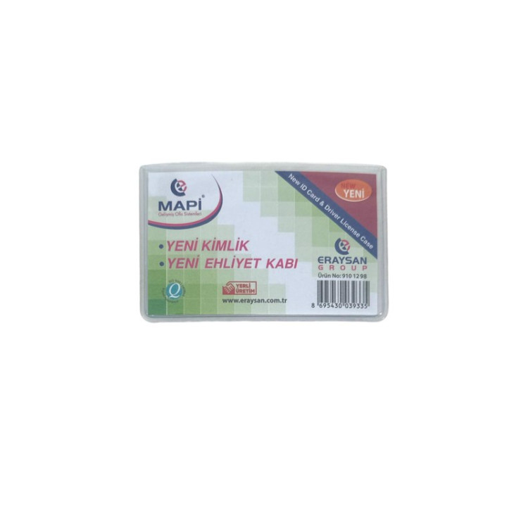 MAPİ 12 95 PVC EHLİYET KART KORUMA KABI 100LÜ *20