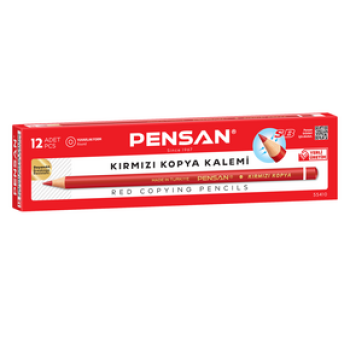 PENSAN KIRMIZI KOPYA KALEMİ 72'Lİ