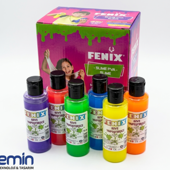 FENİX LK01 SLİME YAPIŞTIRICI 70ML 12Lİ RENKLİ*24 FENİX LK01 SLİME YAPIŞTIRICI 70ML 12Lİ RENKLİ*24