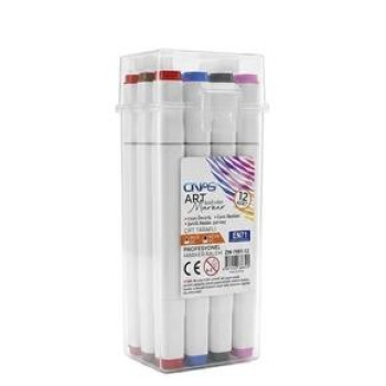 ONAS ZW-7001-12 ÇİFT TARAFLI MARKER 12 RENK > ONAS ZW-7001-12 ÇİFT TARAFLI MARKER 12 RENK >