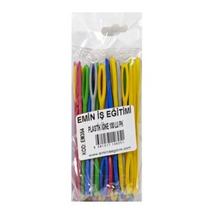 EMİN EM-354 PLASTİK İĞNE 5 RENK 100LÜ*250