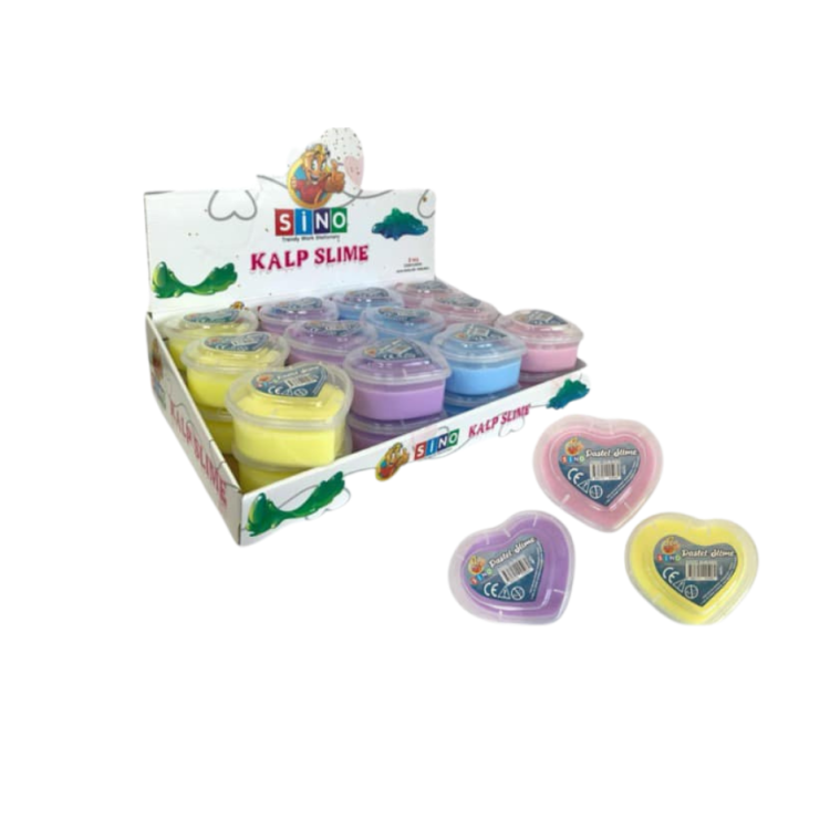 SİNO SLM0030 PASTEL KALP ZIPLAYAN OYUN JELİ 140 GR 24LÜ