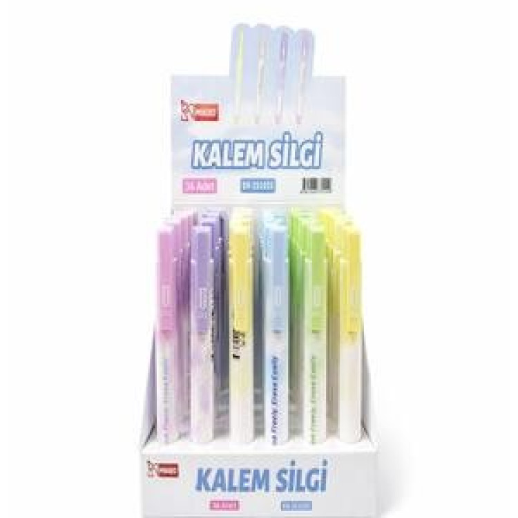 MİKRO ER-251033 KALEM TİPİ TPE SİLGİ TASARIMLI 36LI