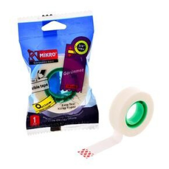 MİKRO 18-33G 18MMx33M GÖRÜNMEZ BANT 24'LÜ MİKRO 18-33G 18MMx33M GÖRÜNMEZ BANT 24'LÜ