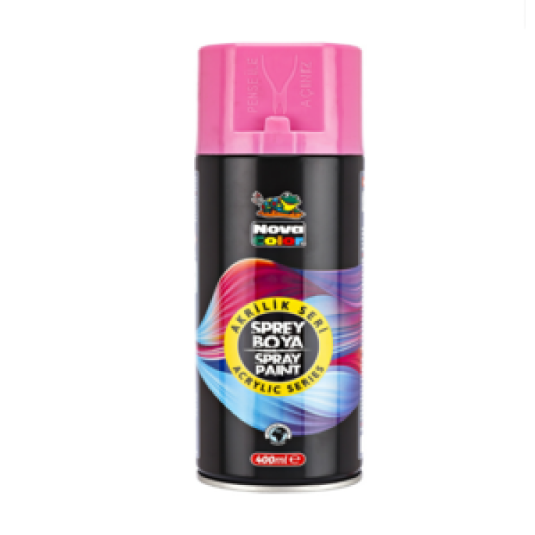 KAMP.NOVA COLOR AKRİLİK SPREY BOYA 400 ML -PEMBE
