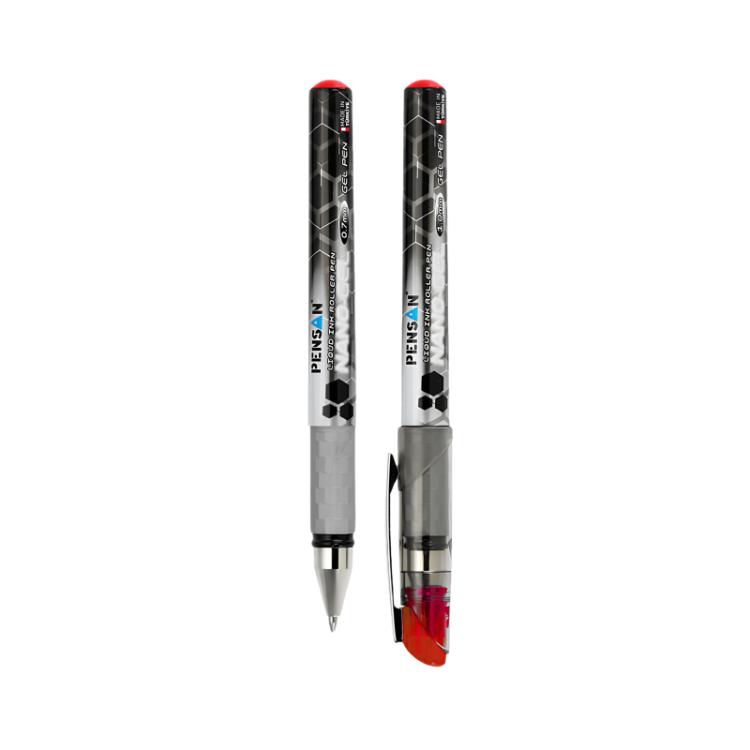 PENSAN NANO JEL ROLLER KALEM KIRMIZI 12'Lİ *72