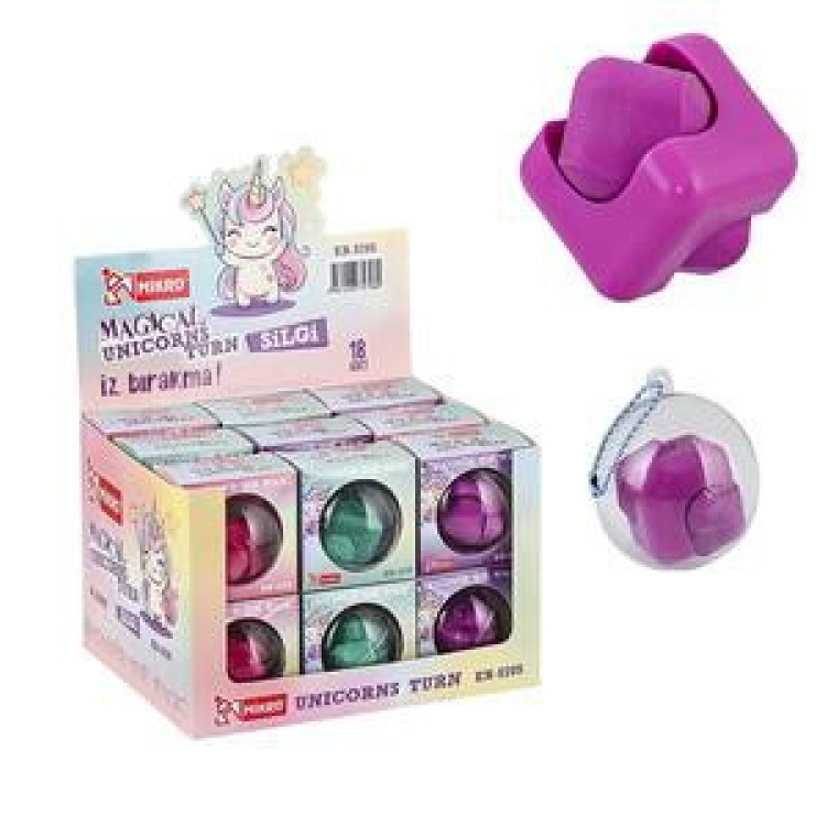 MİKRO ER-5705 MAGICAL UNICORNS TURN SİLGİ 18'Lİ KIZ *6
