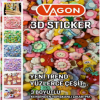 VAGON 3027 YAPIŞKANLI PLASTİK MİNİ AKSESUAR 200LÜ