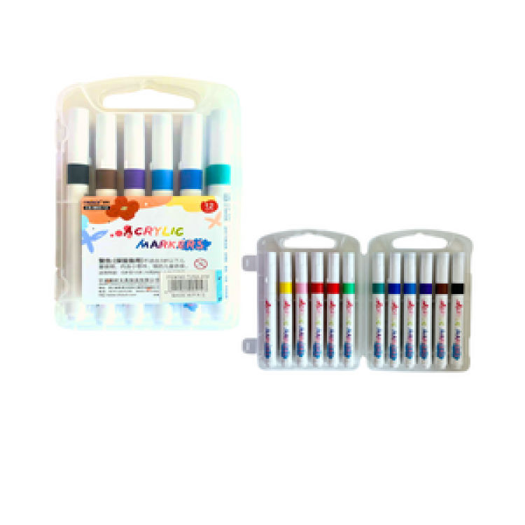 CHOSCH CS-M03-12 AKRİLİK MARKER 12Lİ >