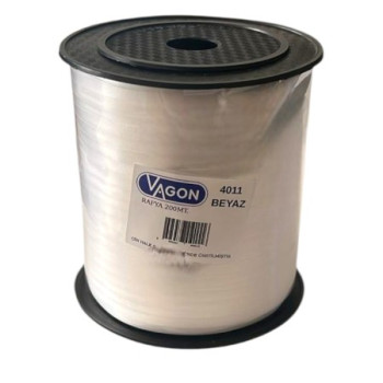 4011 VAGON RAFYA 200MT BEYAZ *100 >