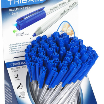PENSAN 1003 TRİBALL TÜKENMEZ MAVİ 1.0MM 60'LI *16 PENSAN 1003 TRİBALL TÜKENMEZ MAVİ 1.0MM 60'LI *16