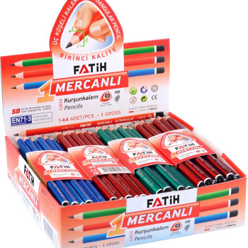 FATİH 12010 MERCANLI KURŞUN KALEM 144'LÜ*24 FATİH 12010 MERCANLI KURŞUN KALEM 144'LÜ*24