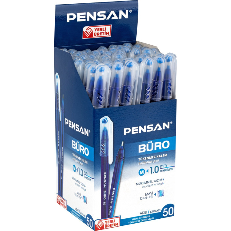 PENSAN 2270 BÜRO TÜKENMEZ KALEM MAVİ 50Lİ *40