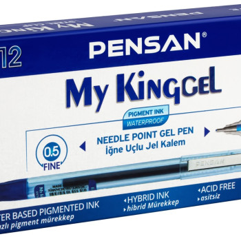 PENSAN 6405 MY-KİNG JEL KALEM METAL KLİPS MAVİ 12Lİ *144 PENSAN 6405 MY-KİNG JEL KALEM METAL KLİPS MAVİ 12Lİ *144