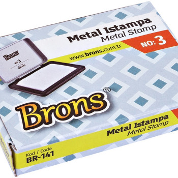 BRONS BR-141 NO:3 METAL ISTAMPA 12'Lİ *12 BRONS BR-141 NO:3 METAL ISTAMPA 12'Lİ *12