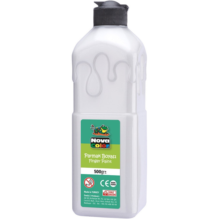 NOVA COLOR NC-374 BEYAZ PARMAK BOYASİ 500 GR*24
