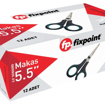 FİXPOİNT P-3033 5,5" MAKAS 12'Lİ *50 FİXPOİNT P-3033 5,5" MAKAS 12'Lİ *50
